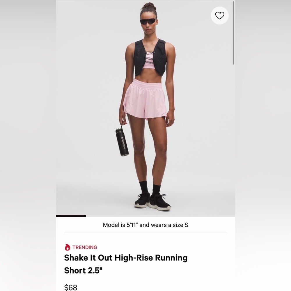 LULULEMON Shake it out short XS